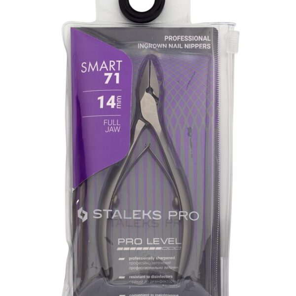 Professional nippers for ingrown nails Staleks Pro Smart 71, 14 mm